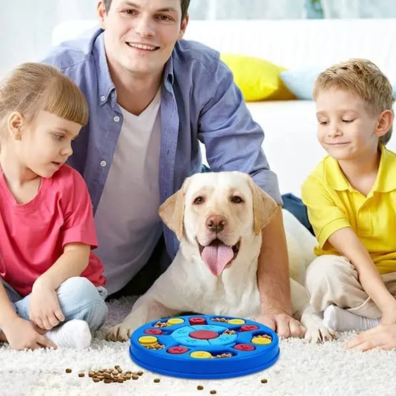 Dog Puzzle Toy Interactive Treat Dispenser, IQ Training & Mental Stimulation Feeder for Dogs and Cats, Slow Feeding Pet Toy, Mental Enrichment Toy